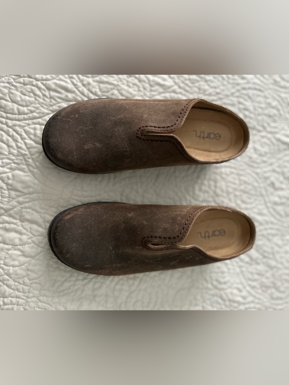 Earth Brown women’s clogs.